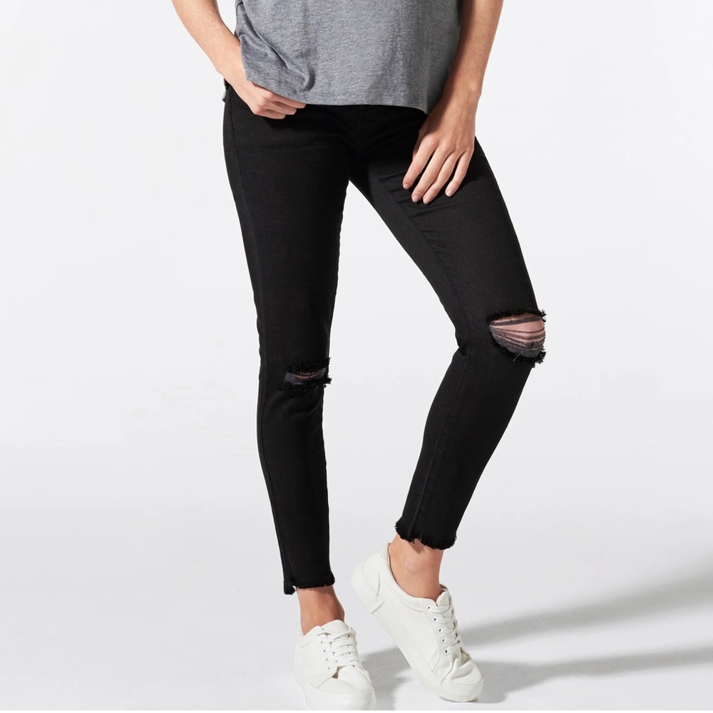 ASOS maternity ripped skinny boyfriend jeans